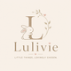 Lulivie logo with a bunny, leafy arc, and the tagline Little things, lovingly chosen.
